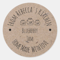 Homemade with Love Kraft Paper | Jam Canning Label