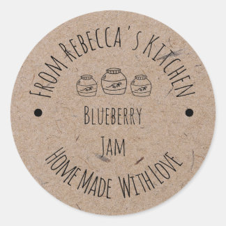 Homemade with Love Kraft Paper | Jam Canning Label