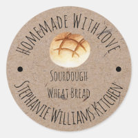 Homemade with Love Kraft Paper |  Loaf of Bread 