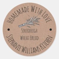 Homemade with Love Kraft Paper | Wheat Bread