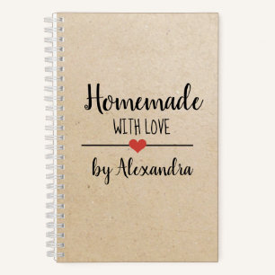 Homemade with love kraft recipe notebook