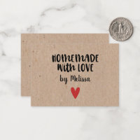 Homemade With Love Kraft Small Business