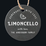Homemade with Love Limoncello Modern Chalkboard Favour Tags<br><div class="desc">Custom-designed limoncello favour/gift tags featuring personalised text/gift message on chalkboard style background.</div>