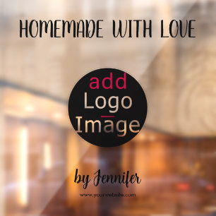 Homemade With Love Modern Professional Custom  Window Cling