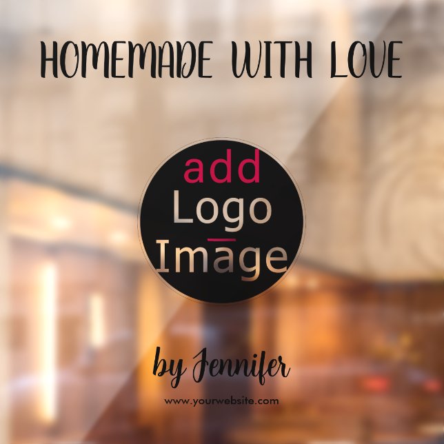 Homemade With Love Modern Professional Custom  Window Cling (Sheet 2)
