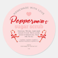 Homemade With Love Peppermint Sugar Scrub Editable