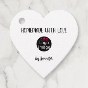 Homemade With Love Professional Customisable Logo Favour Tags