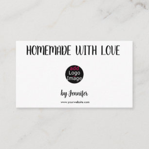 HomeMade With Love Professional Customisable White Enclosure Card
