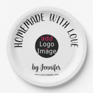 HomeMade With Love Professional Customizable  Paper Plate