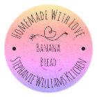 Homemade with Love Rainbow Kraft Paper |  Baking