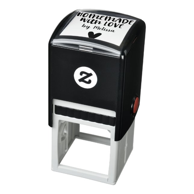 Homemade with Love Script Heart Self-inking Stamp (Product)