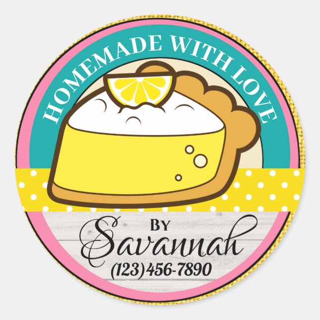 Homemade With Love Sticker (Front)