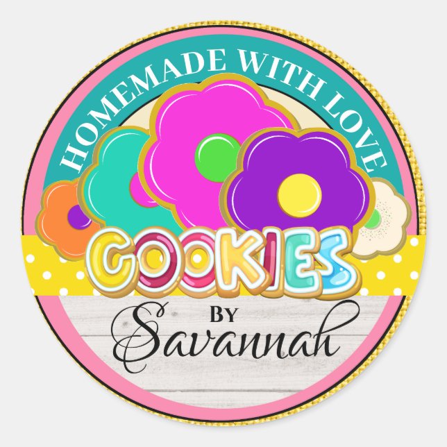 Homemade With Love Sticker (Front)