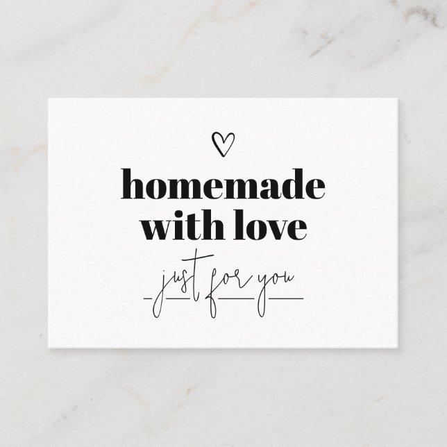 Homemade With Love Thank You Card (Front)