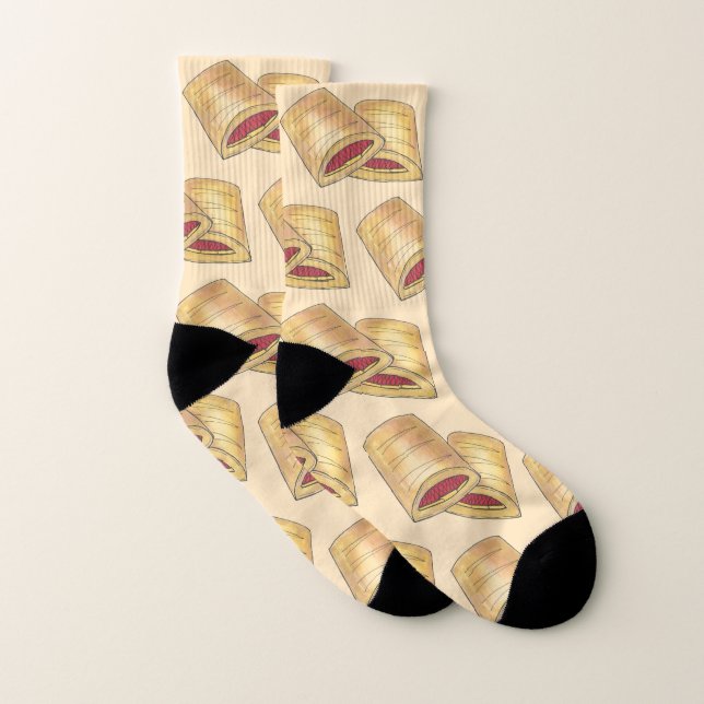 Homemade WV West Virginia Pepperoni Rolls Socks (Pair)