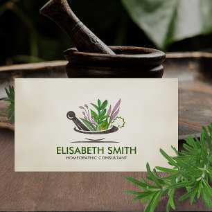 Homeopathy - Herbal Medicine - Naturopath  Business Card