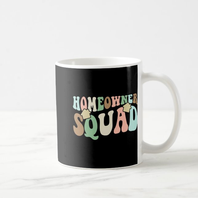 Homeowner Squad - New House Family Matching Groovy Coffee Mug (Right)