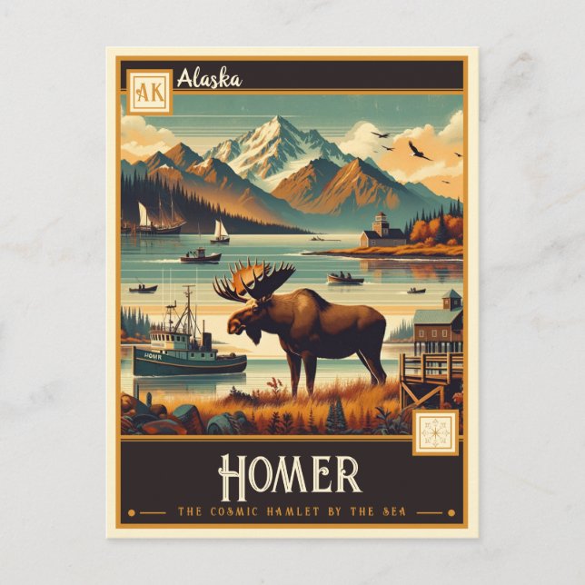 Homer, Alaska | Vintage Postcard (Front)