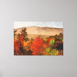 Homer - Autumn Treetops, famous painting Canvas Print