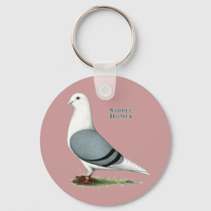 Homer Blue Saddle Key Ring
