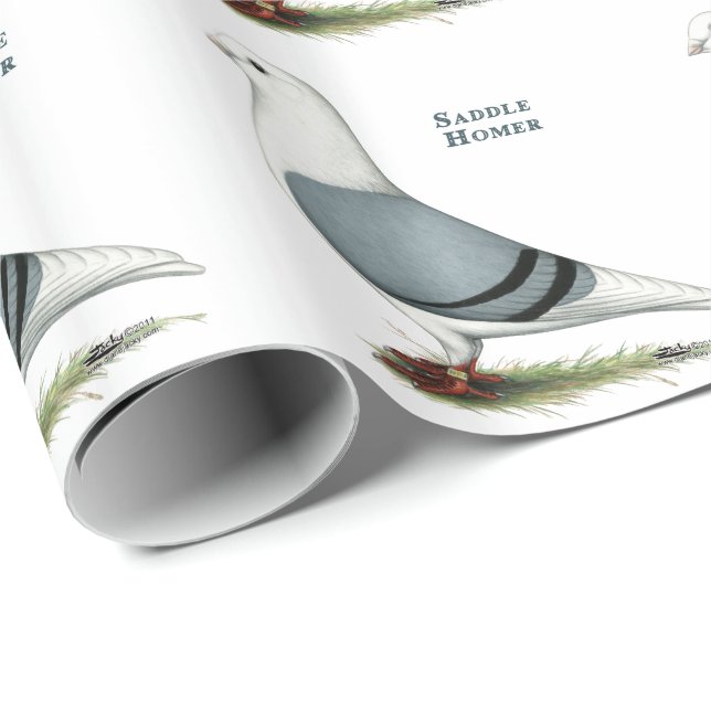 Homer Blue Saddle Wrapping Paper (Roll Corner)