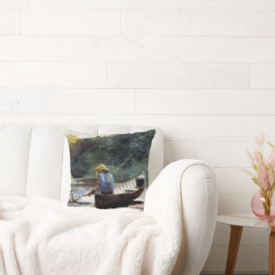 Homer - Boy Fishing, popular painting, Cushion