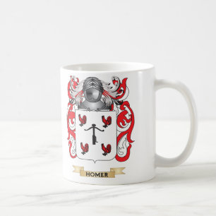 Homer Coat of Arms (Family Crest) Coffee Mug