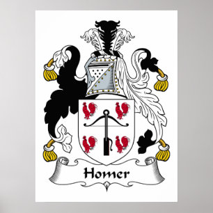 Homer Family Crest Poster