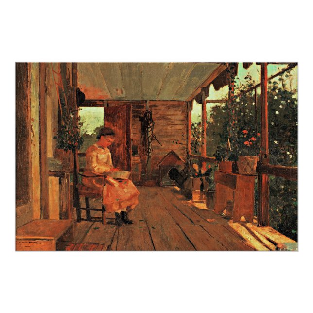 Homer - Girl Shelling Peas Poster (Front)