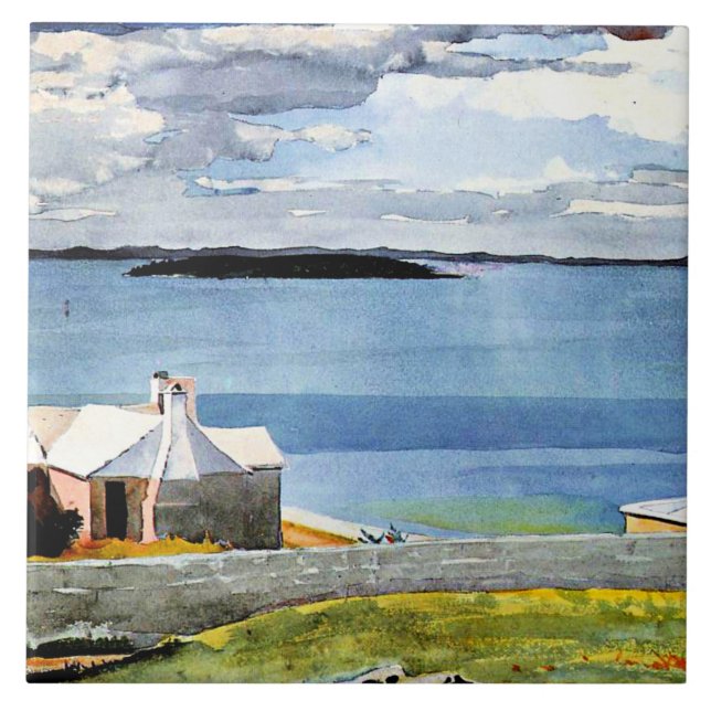 Homer - Inland Water, Bermuda, Tile (Front)