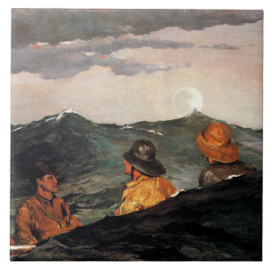 Homer - Kissing the Moon Tile