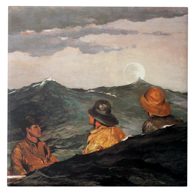 Homer - Kissing the Moon Tile (Front)