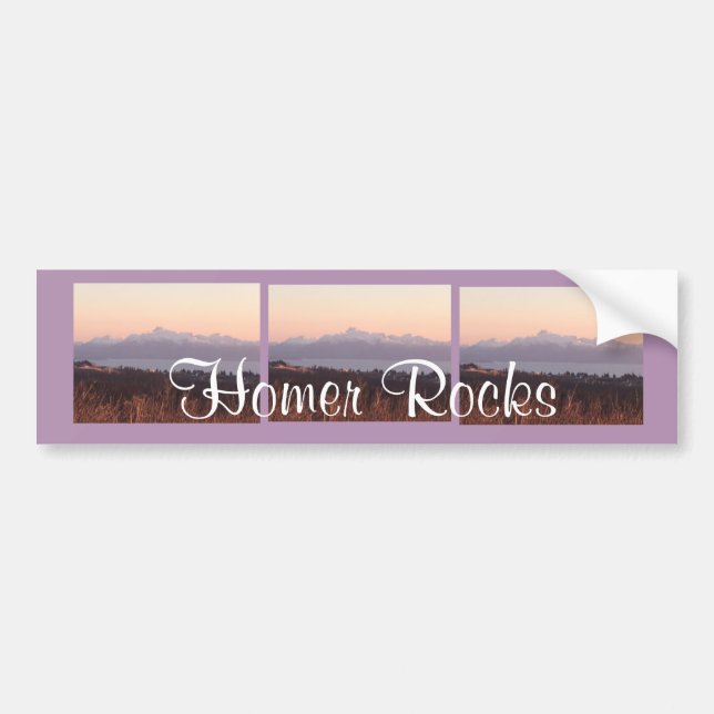 Homer Rocks Bumpter Sticke Bumper Sticker (Front)