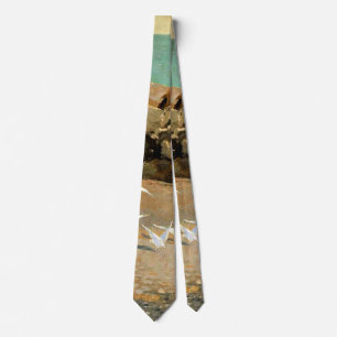 Homer - Rocky Coast and Gulls, fine art Tie
