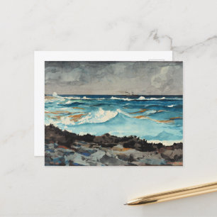 Homer - Shore and Surf, Nassau Postcard