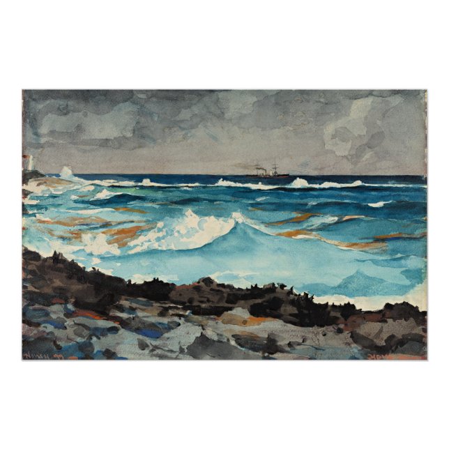 Homer - Shore and Surf, Nassau Poster (Front)