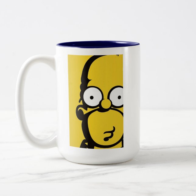 Homer Simpson Two-Tone Coffee Mug (Left)