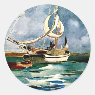 Homer - Sloop, Bermuda Classic Round Sticker