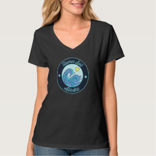 Homer Spit Ak Alaska Souvenir Nautical Surfer Grap T-Shirt