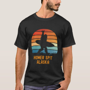 Homer Spit - Alaska Sasquatch Souvenir T-Shirt