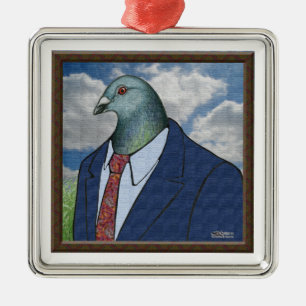 Homer Suit Framed Metal Tree Decoration