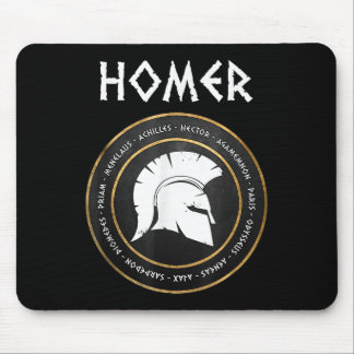 Homer The Iliad And Odyssey Heroes Of The Trojan W Mouse Mat