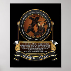 Homer The Iliad Rage Of Achilles Trojan War Poster