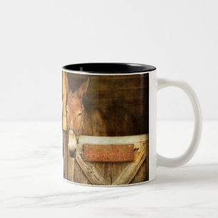 Homer the Mule Two-Tone Coffee Mug