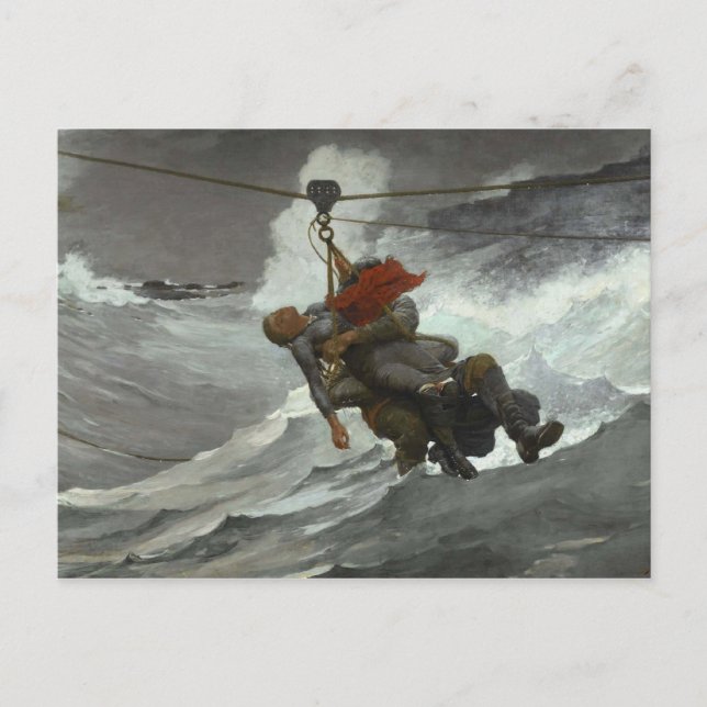 Homer Winslow Art Work Postcard (Front)