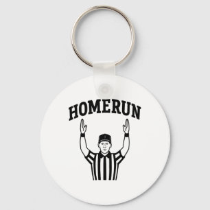 Homerun Field Goal Funny Sports Crossover Bysebyll Key Ring