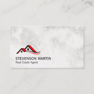 Homes Icon   Executive Marble Business Card