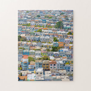 Homes in the Sunset Jigsaw Puzzle