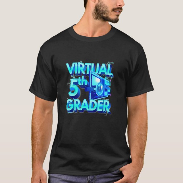 Homeschool 5th Grade Virtual 5th Grader Back To Sc T-Shirt (Front)