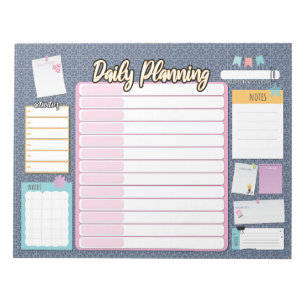 HOMESCHOOL DAILY PLANNER notepad